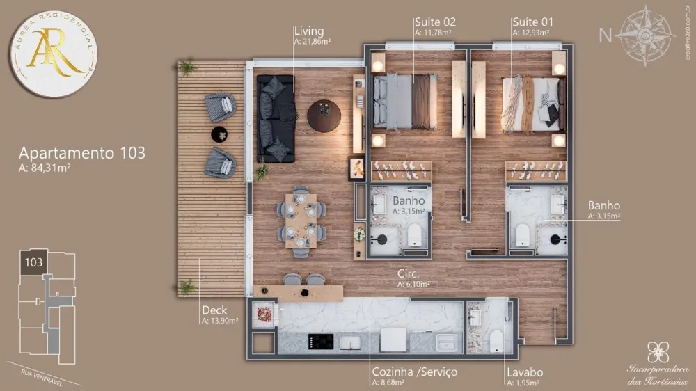 Apartamento para venda no bairro Av. Central em Gramado