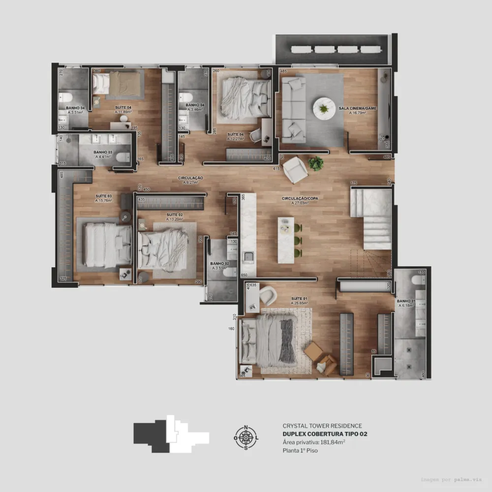Apartamento para venda no bairro Centro  em Balneário Camboriú