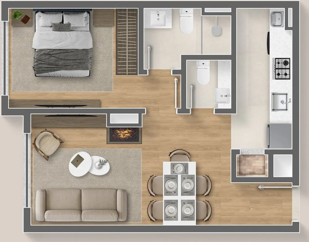 Apartamento para venda no bairro Lagos do Bosque em Gramado