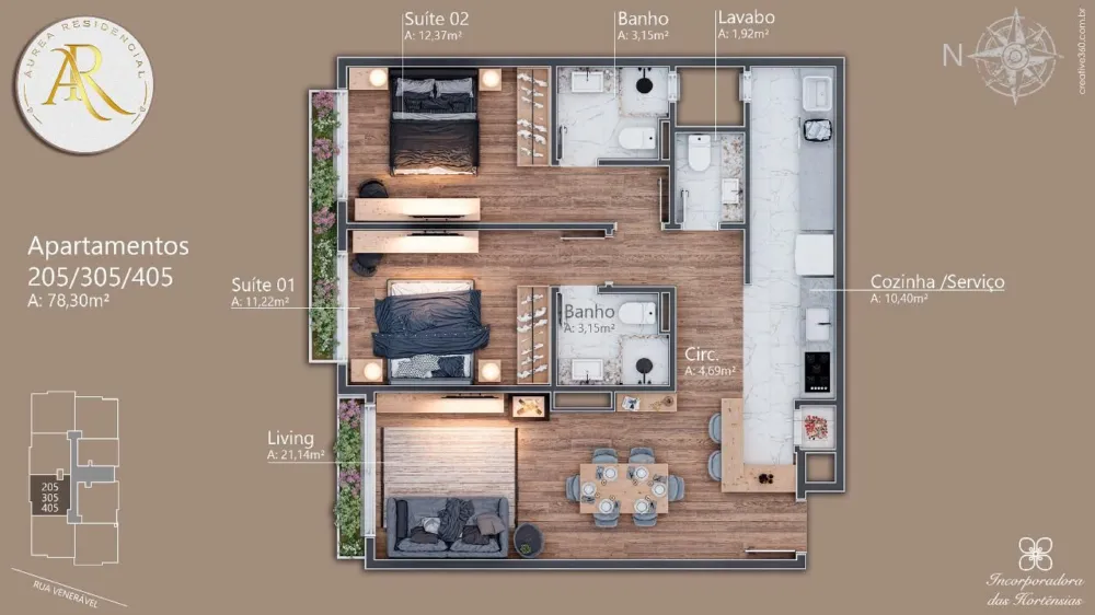 Apartamento para venda no bairro Av. Central em Gramado
