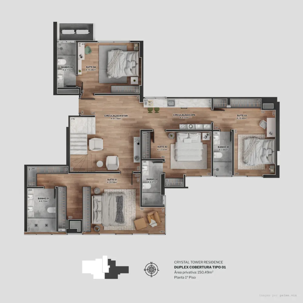 Apartamento para venda no bairro Centro  em Balneário Camboriú