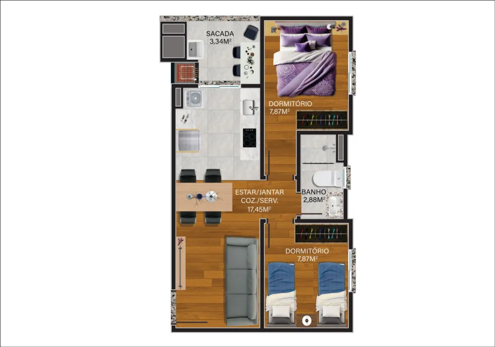 Apartamento para venda no bairro Bela Vista em Caxias do Sul