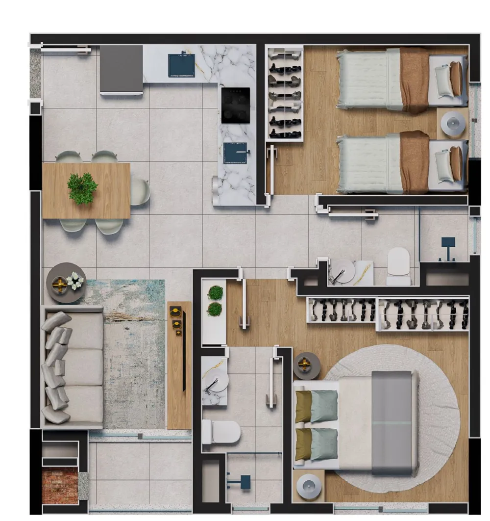 Apartamento para venda no bairro Boqueirão em Passo Fundo