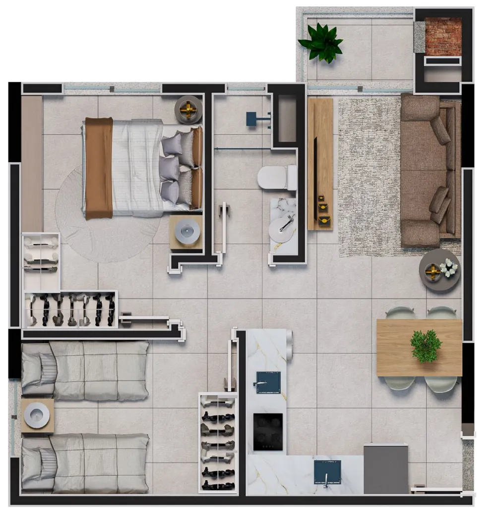 Apartamento para venda no bairro Boqueirão em Passo Fundo