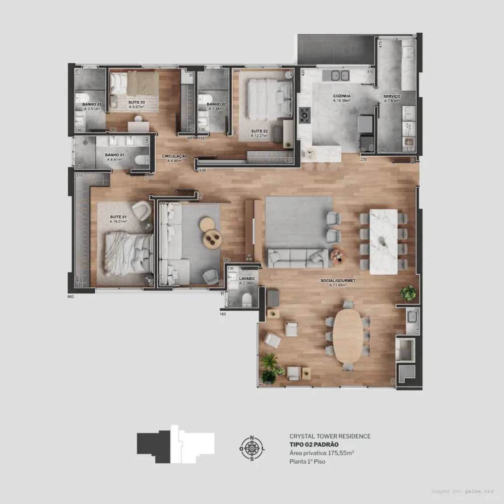 Apartamento para venda no bairro Centro  em Balneário Camboriú