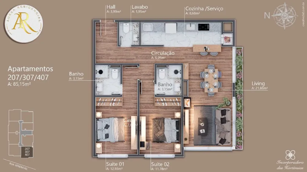 Apartamento para venda no bairro Av. Central em Gramado