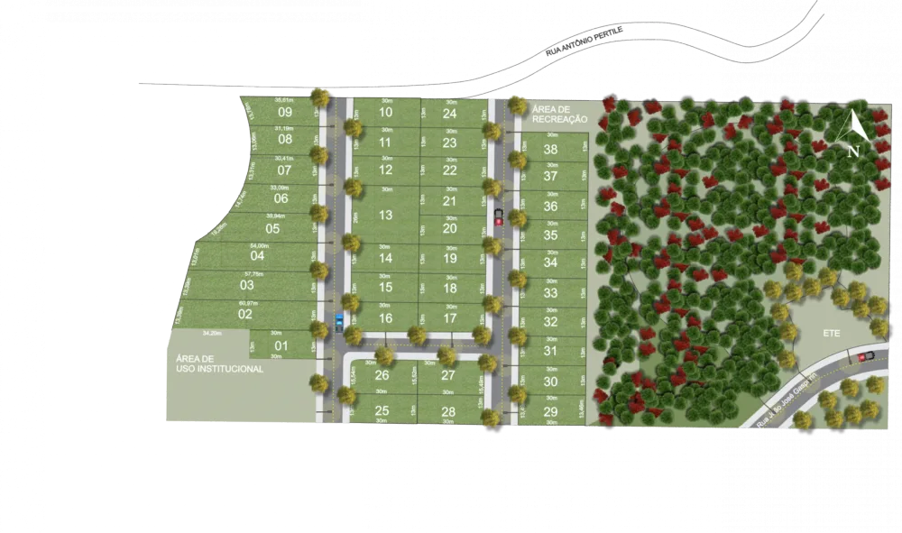 Terreno para venda no bairro Tamandaré em Garibaldi
