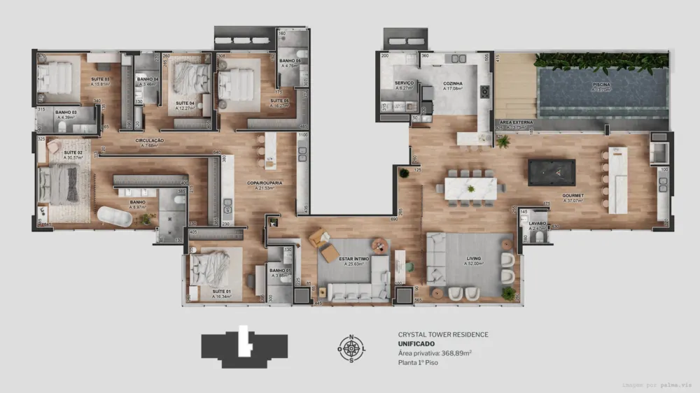 Apartamento para venda no bairro Centro  em Balneário Camboriú