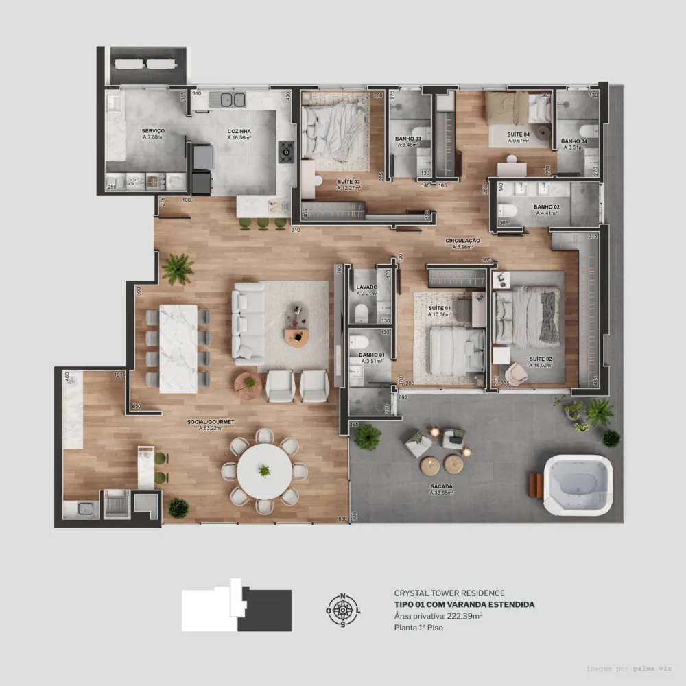 Apartamento para venda no bairro Centro  em Balneário Camboriú