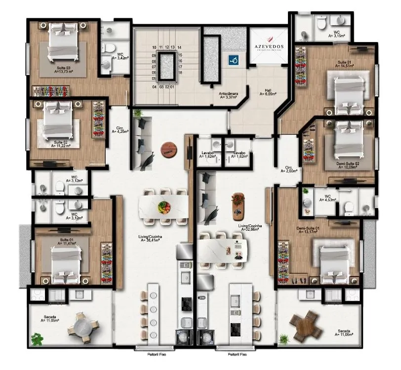 Apartamento para venda no bairro Meia Praia em Itapema